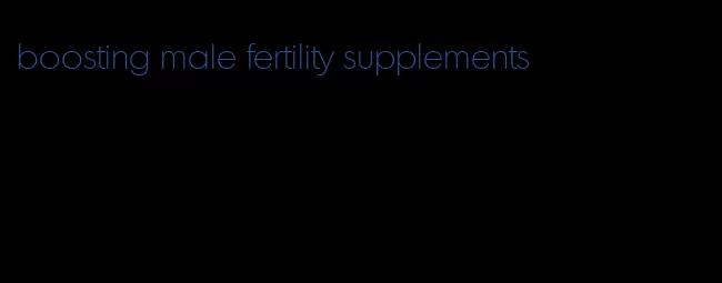 boosting male fertility supplements