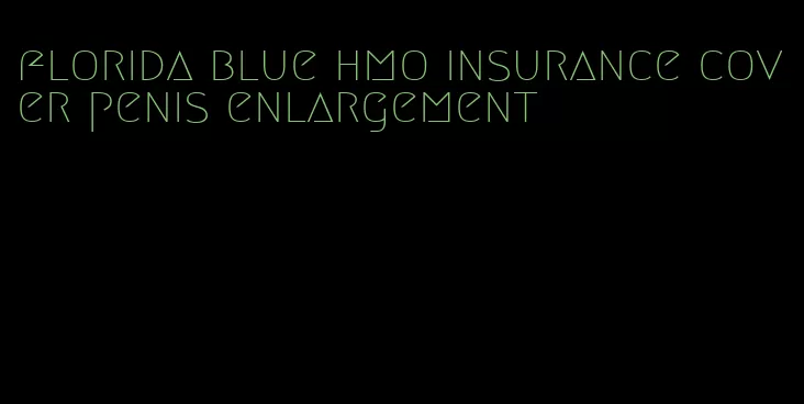 florida blue hmo insurance cover penis enlargement