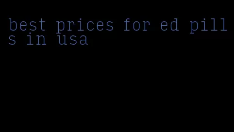 best prices for ed pills in usa