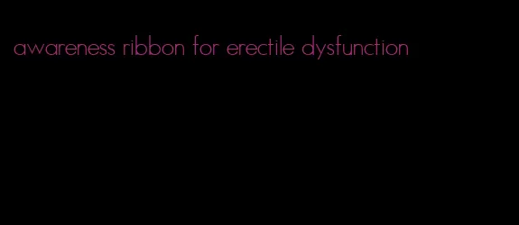 awareness ribbon for erectile dysfunction