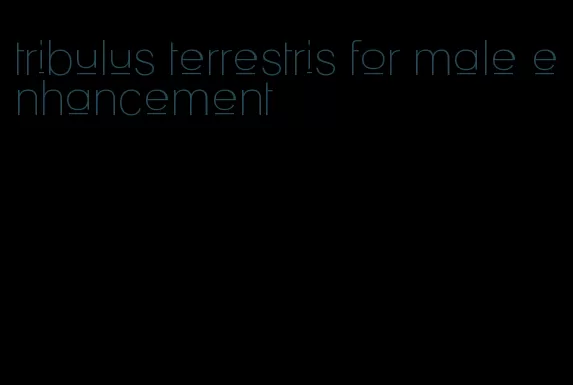 tribulus terrestris for male enhancement