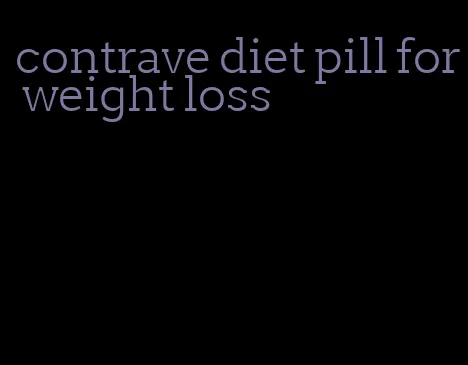 contrave diet pill for weight loss