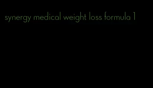 synergy medical weight loss formula 1