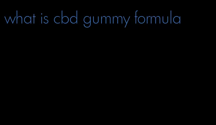 what is cbd gummy formula