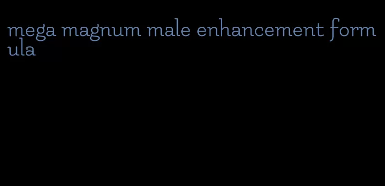 mega magnum male enhancement formula