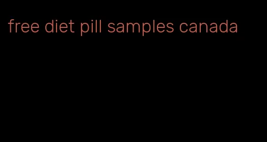 free diet pill samples canada