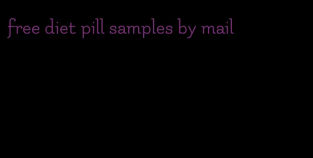 free diet pill samples by mail