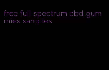 free full-spectrum cbd gummies samples