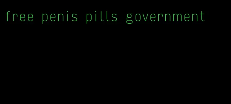 free penis pills government