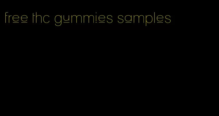 free thc gummies samples