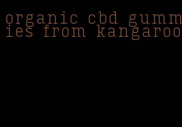 organic cbd gummies from kangaroo