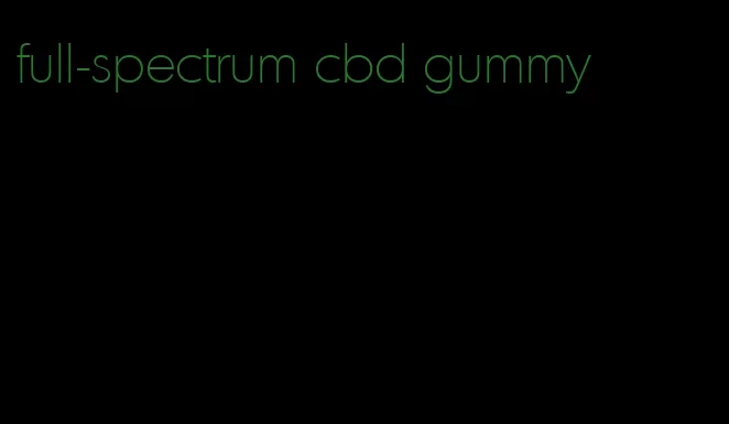 full-spectrum cbd gummy