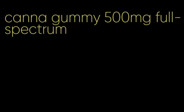 canna gummy 500mg full-spectrum