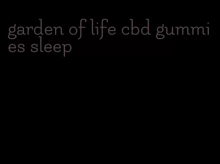 garden of life cbd gummies sleep