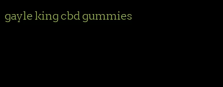 gayle king cbd gummies