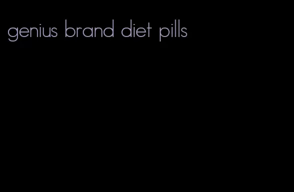 genius brand diet pills