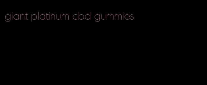 giant platinum cbd gummies