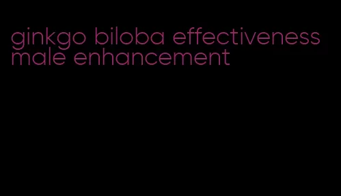 ginkgo biloba effectiveness male enhancement