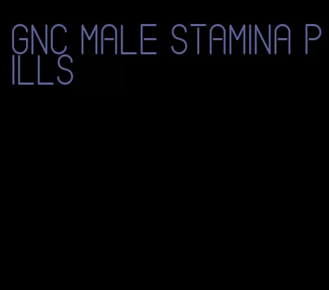 gnc male stamina pills