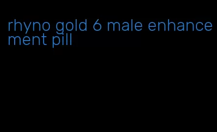 rhyno gold 6 male enhancement pill