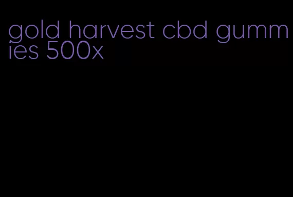 gold harvest cbd gummies 500x