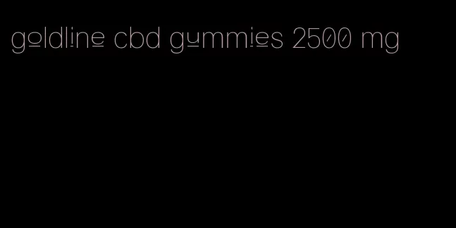 goldline cbd gummies 2500 mg