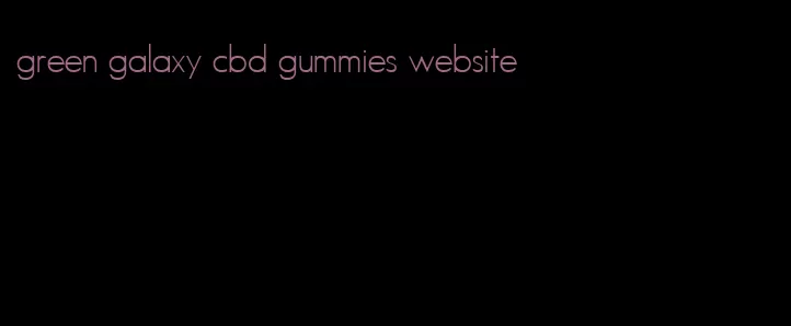 green galaxy cbd gummies website