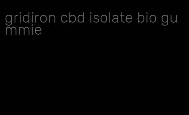 gridiron cbd isolate bio gummie