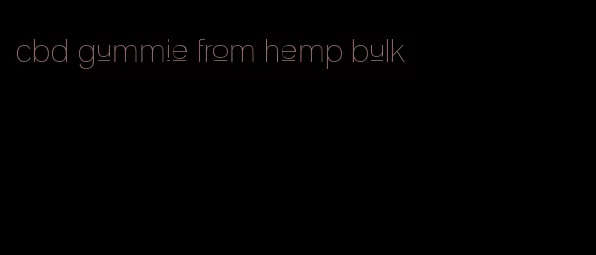 cbd gummie from hemp bulk