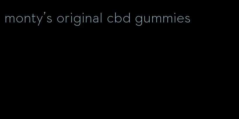 monty's original cbd gummies