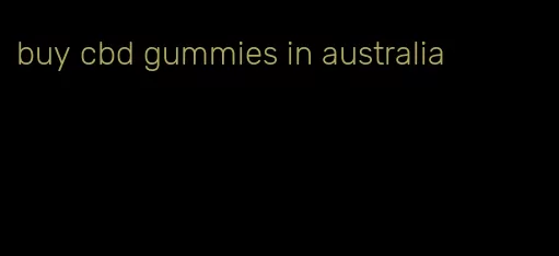 buy cbd gummies in australia