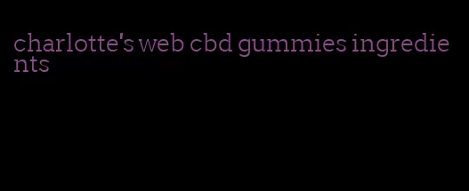 charlotte's web cbd gummies ingredients