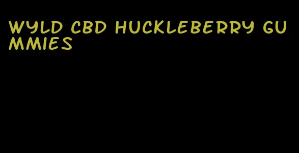 wyld cbd huckleberry gummies