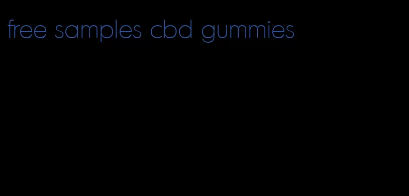 free samples cbd gummies