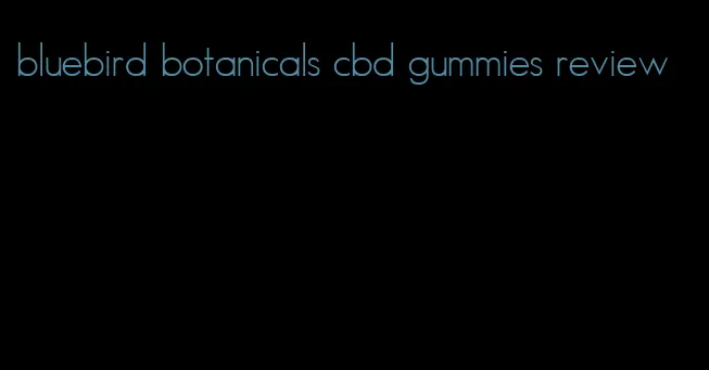 bluebird botanicals cbd gummies review