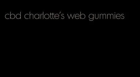 cbd charlotte's web gummies