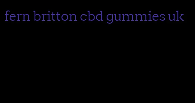 fern britton cbd gummies uk