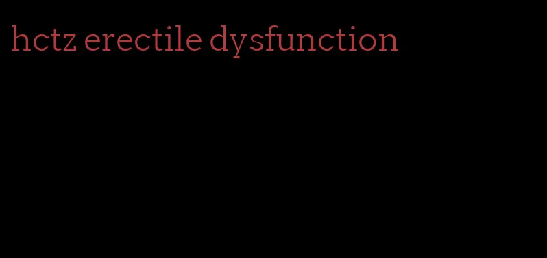 hctz erectile dysfunction