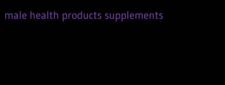 male health products supplements