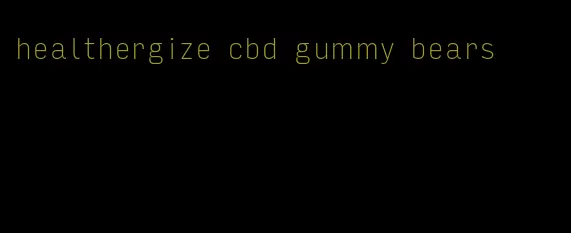 healthergize cbd gummy bears