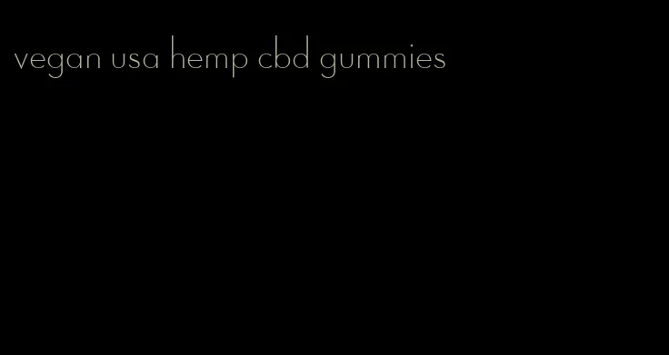 vegan usa hemp cbd gummies