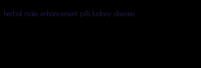 herbal male enhancement pills kidney disease