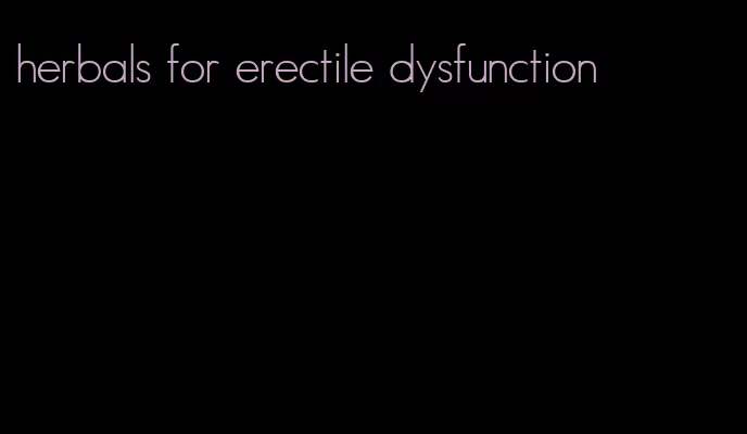 herbals for erectile dysfunction