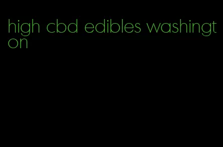 high cbd edibles washington