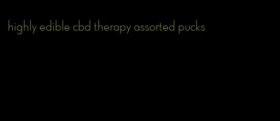 highly edible cbd therapy assorted pucks