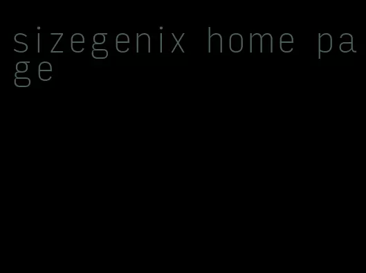 sizegenix home page