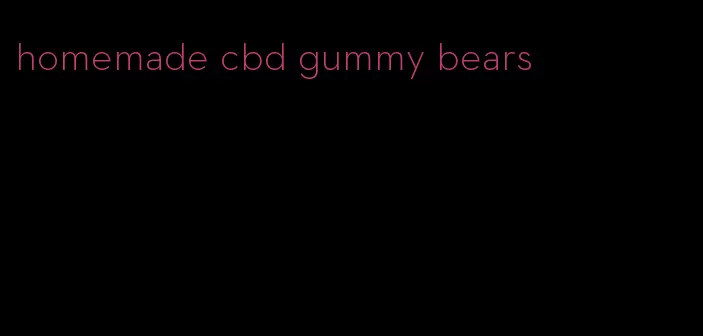 homemade cbd gummy bears