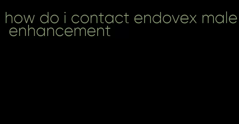 how do i contact endovex male enhancement