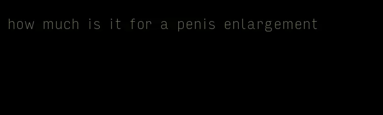 how much is it for a penis enlargement