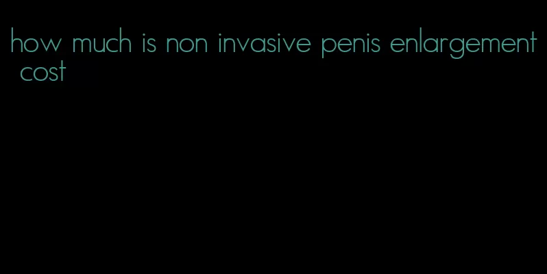 how much is non invasive penis enlargement cost